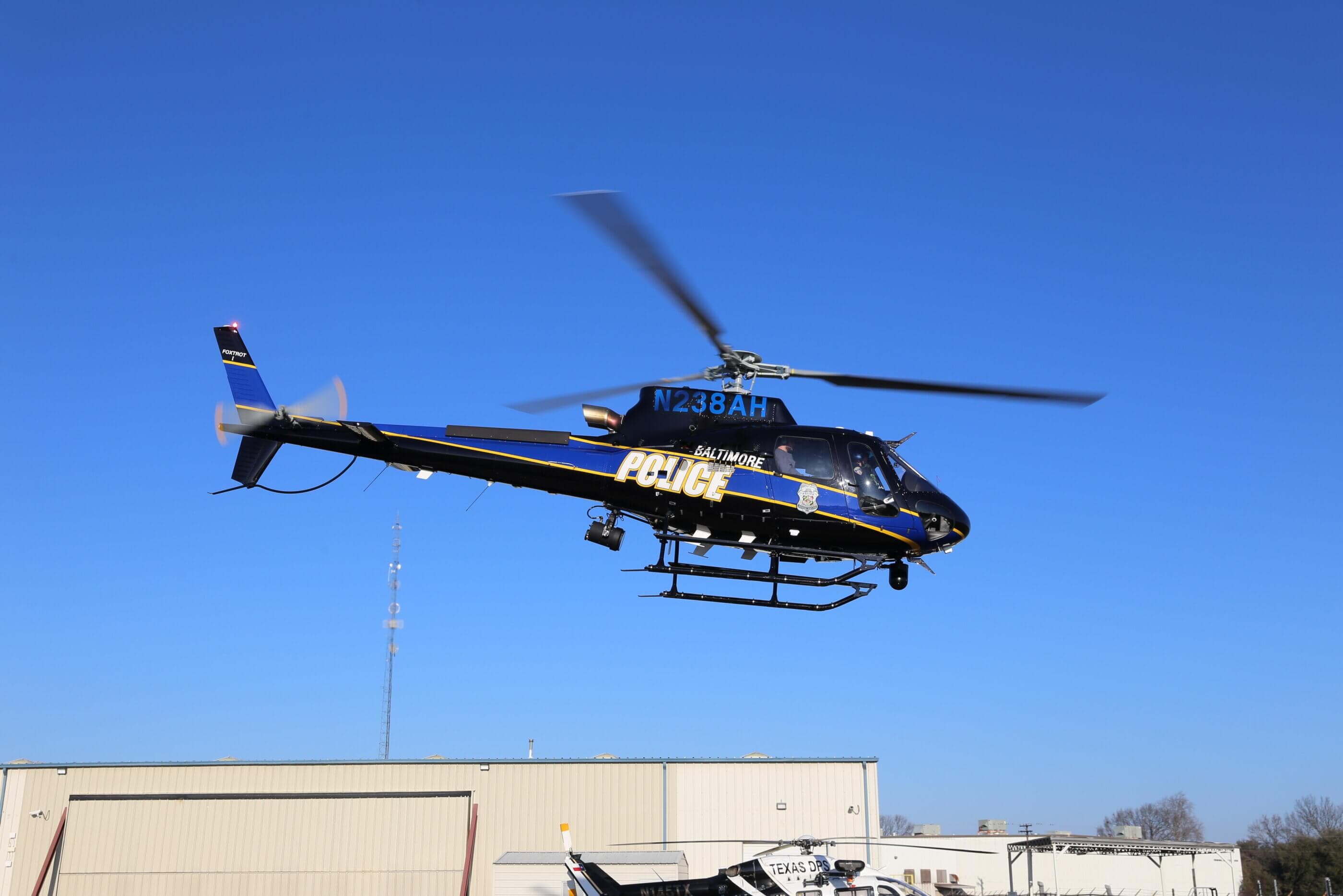 Baltimore Police Department Airbus H125 delivered by Metro Aviation