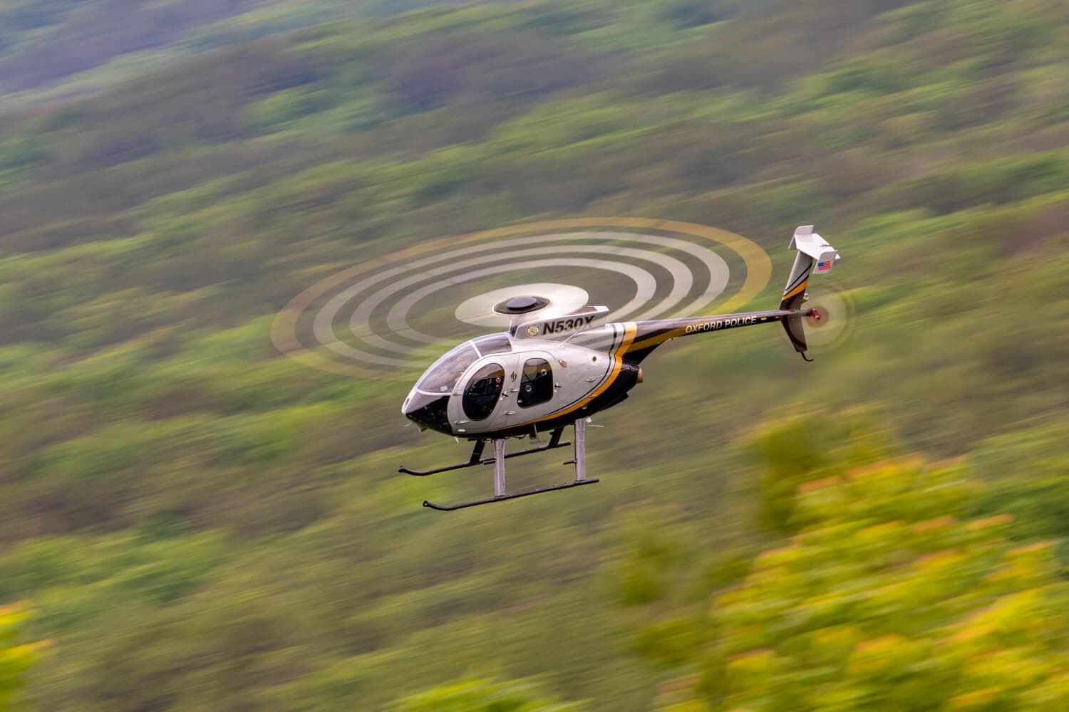 Oxford Police Department MD 530F helicopter