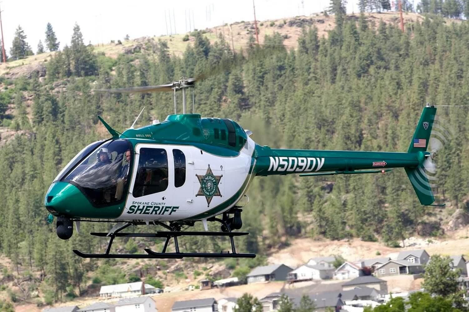 Spokane Regional Air Support Unit Bell 505 helicopter