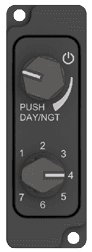 MB-KN204 external dual-knob controller, vertical face